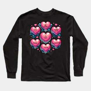 Valentine's Day Hearts Long Sleeve T-Shirt